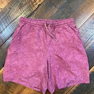 Lululemon Pace Breaker Shorts Small | Burgundy Acid Wash | Lined Training Men’s